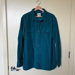 Men’s Levi Strauss & Co. Jackson Worker Corduroy Teal Overshirt